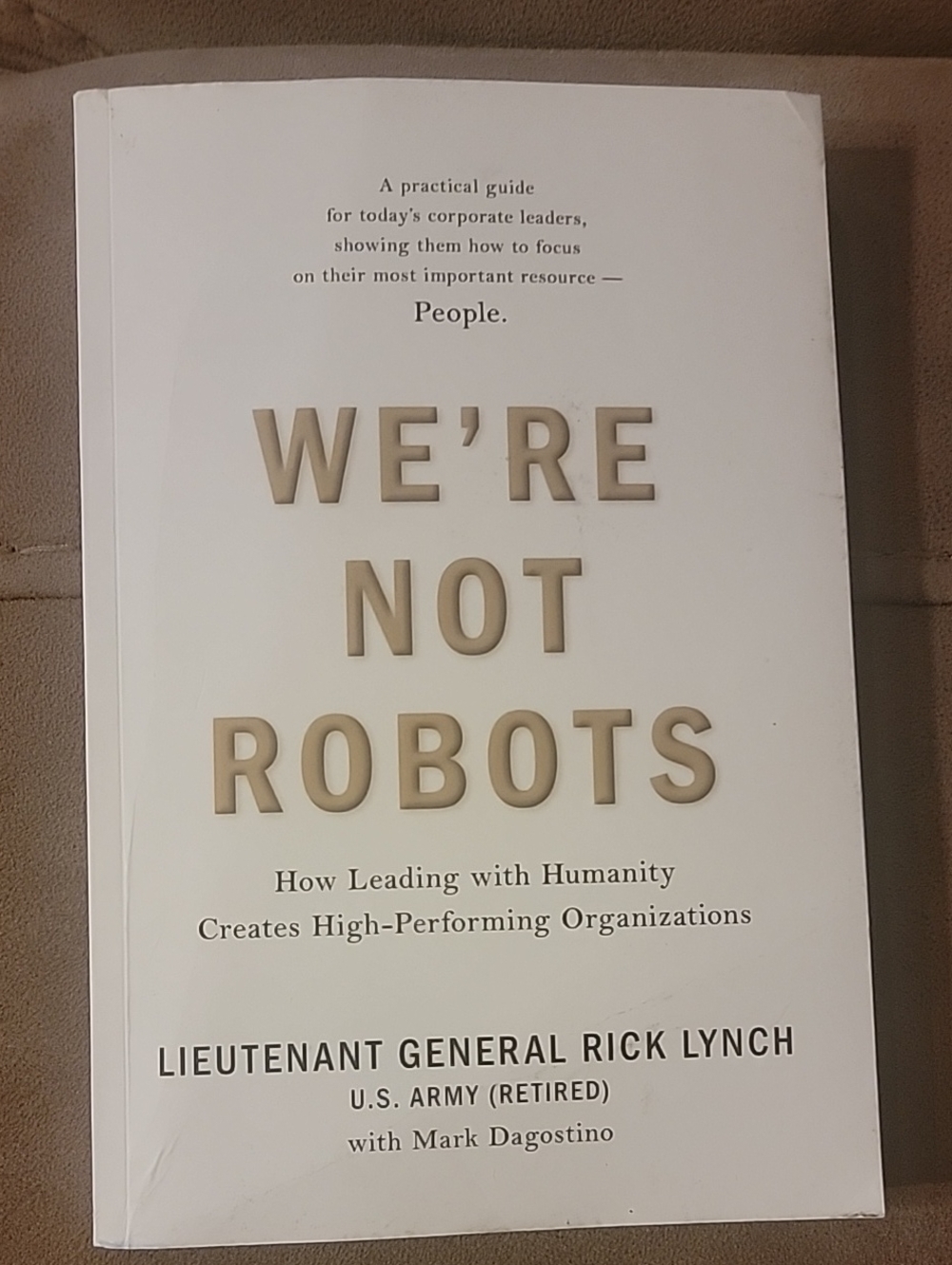 We’re Not Robots Paperback Book - White Cover